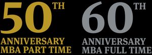 MBA 50th / 60th Anniversary logo