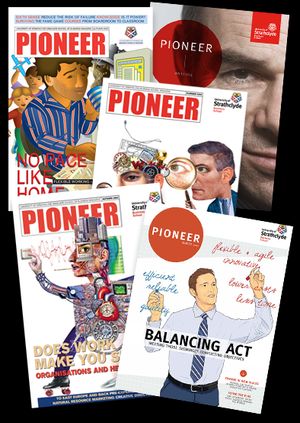 A series of Pioneer front covers